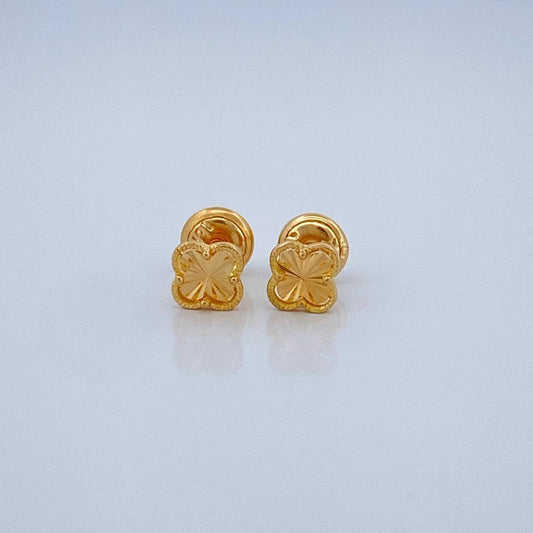 Topos Trebol 0.8gr / 5.45mm Oro Amarillo 18K &