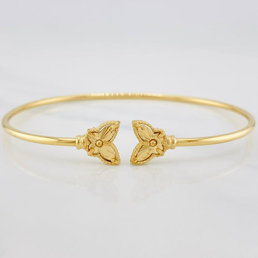 Pulso Aro Mariposa Diamantado 3.8 g / 17.7 cm / 1.8 mm Oro Amarillo 18K