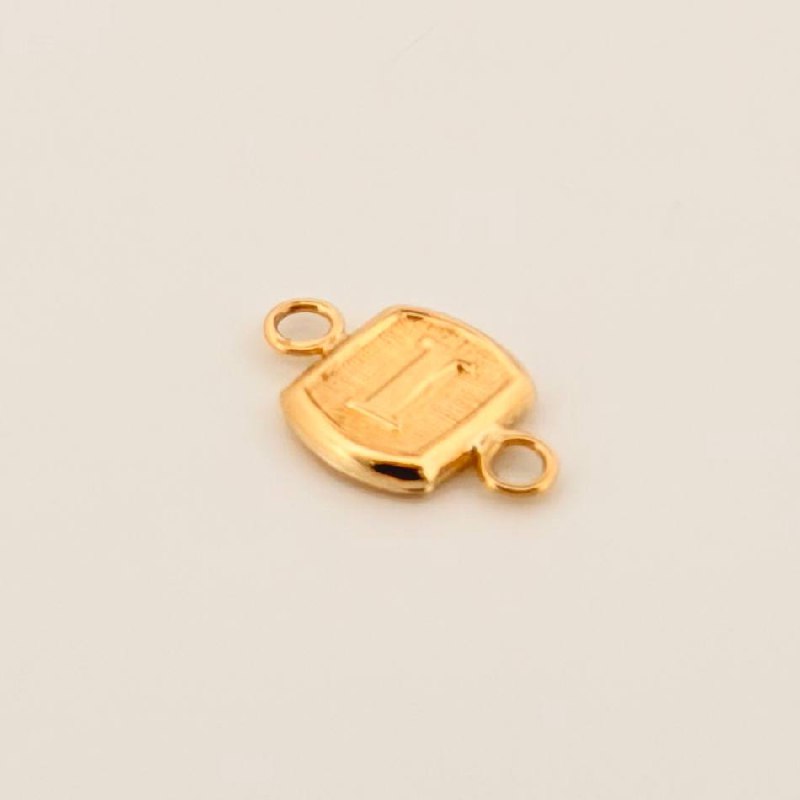 Herraje Letra I 0.3gr / 1.2cm / Oro Amarillo 18K Herraje Letra I 0.3gr / 1.2cm / Oro Amarillo 18K