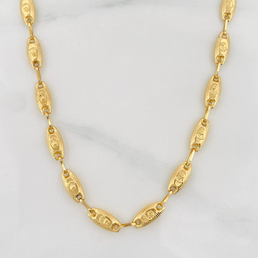 Cadena Rustica Corona 10.55g / 60cm / 4.46mm Oro Amarillo 18K