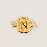 Herraje Letra N 0.25gr / 1.2cm / Oro Amarillo 18K © Herraje Letra N 0.25gr / 1.2cm / Oro Amarillo 18K ©