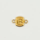 Herraje Letra B 0.3gr / 1.2cm / Oro Amarillo 18K © Herraje Letra B 0.3gr / 1.2cm / Oro Amarillo 18K ©