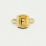 Herraje Letra E 0.3gr / 1.2cm / Oro Amarillo 18K © Herraje Letra E 0.3gr / 1.2cm / Oro Amarillo 18K ©