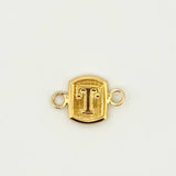 Herraje Letra T 0.3gr / 1.2cm / Oro Amarillo 18K © Herraje Letra T 0.3gr / 1.2cm / Oro Amarillo 18K ©