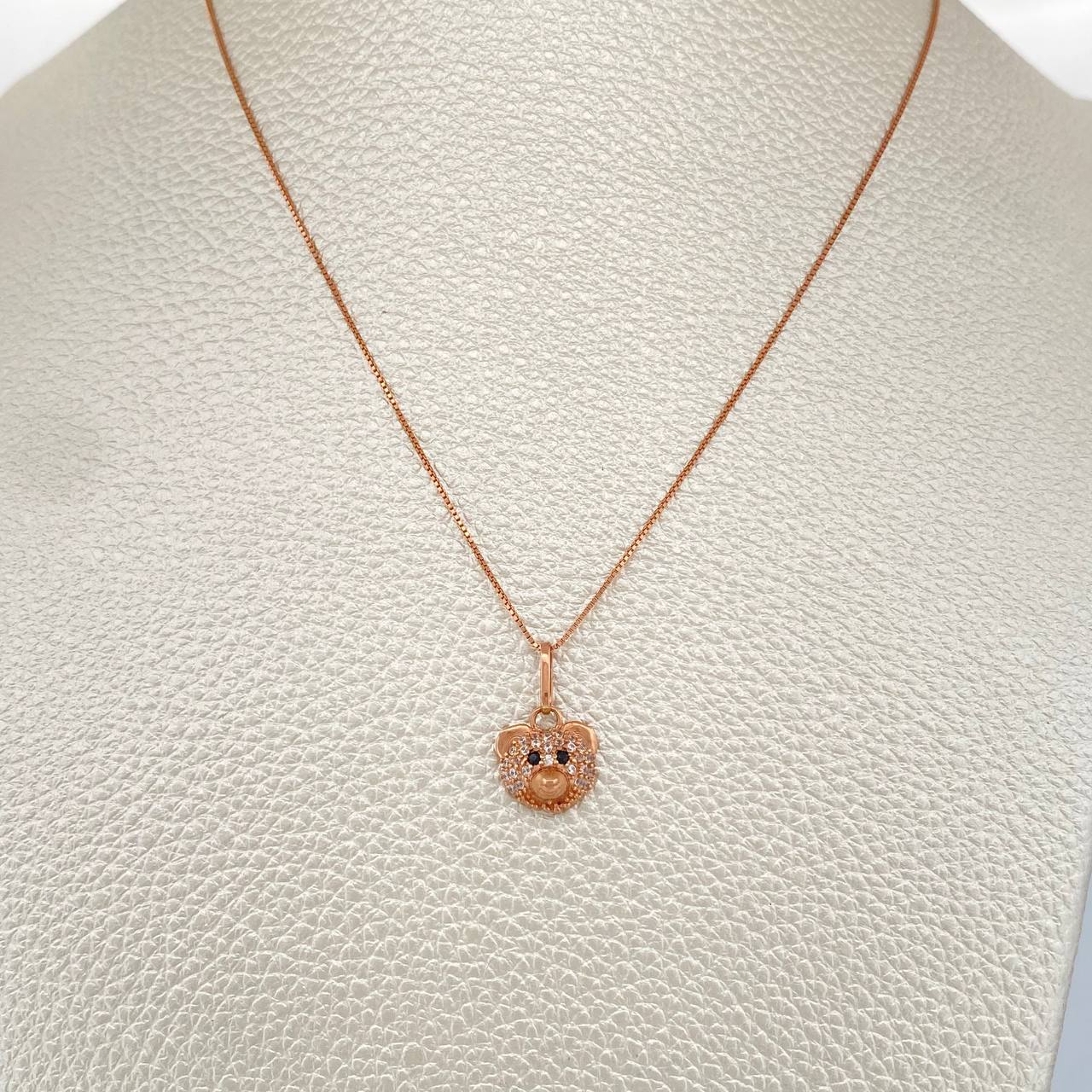 Set Cadena y Dije Veneciana + Rostro Oso 2.35gr / 45.4cm / 0.6mm Oro Rosa 18K (Oferta) % Set Cadena y Dije Veneciana + Rostro Oso 2.35gr / 45.4cm / 0.6mm Oro Rosa 18K (Oferta) %