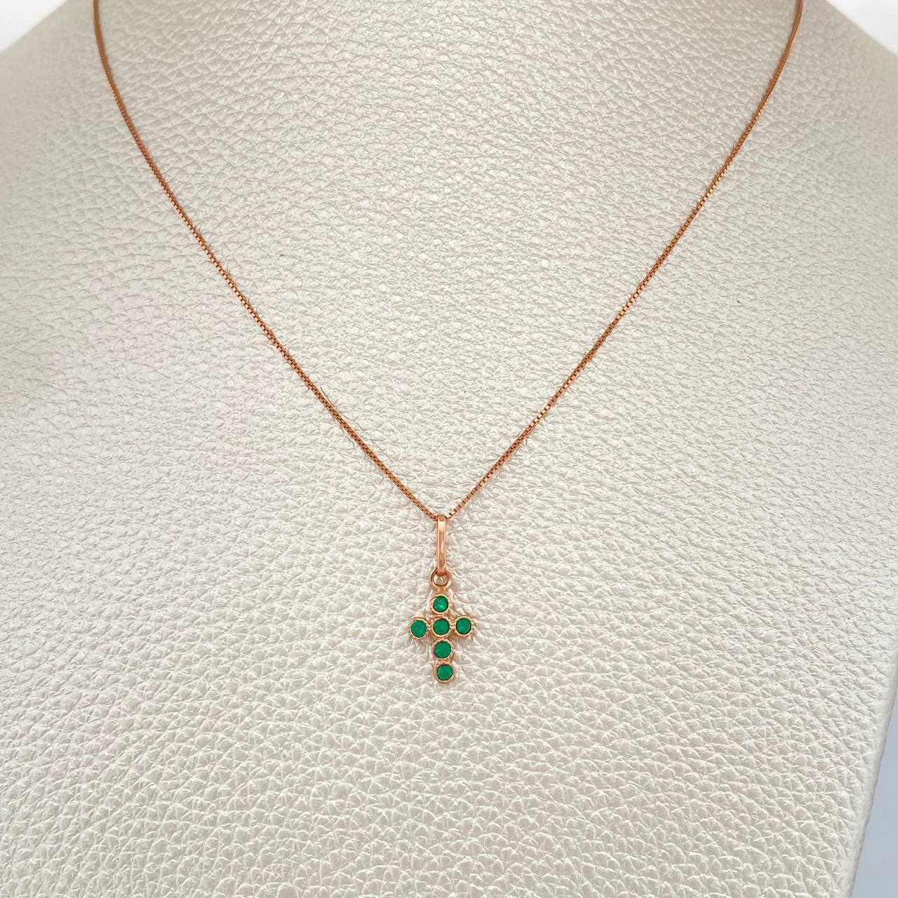 Set Cadena y Dije Veneciana + Cruz 1.7gr / 45.4cm / 0.6mm Oro Rosa 18K (Oferta) % Set Cadena y Dije Veneciana + Cruz 1.7gr / 45.4cm / 0.6mm Oro Rosa 18K (Oferta) %