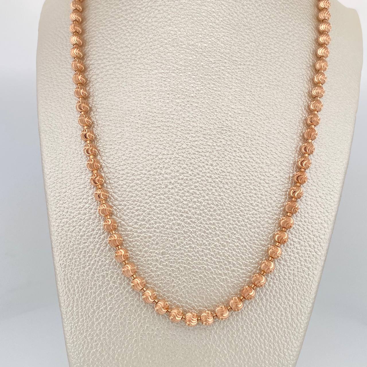 Cadena Militar 33.9gr / 67.5cm / 5mm Oro Rosa +3 18K % Cadena Militar 33.9gr / 67.5cm / 5mm Oro Rosa +3 18K %