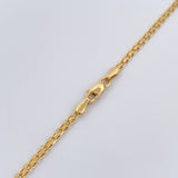 Cadena China 3.05gr / 50cm / 2.1mm Oro Amarillo +1 18K & Cadena China 3.05gr / 50cm / 2.1mm Oro Amarillo +1 18K &