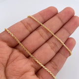 Cadena Veneciana 3.6gr / 50cm / 1.4mm Dos Oros Amarillo Blanco +3 18K % Cadena Veneciana 3.6gr / 50cm / 1.4mm Dos Oros Amarillo Blanco +3 18K %