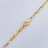 Cadena Fígaro 3.25gr / 60cm / 2.2mm Oro Amarillo +1 18K % Cadena Fígaro 3.25gr / 60cm / 2.2mm Oro Amarillo +1 18K %