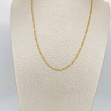 Cadena Figaro 1.7gr / 45cm / 1.5mm Oro Amarillo +1 18K & Cadena Figaro 1.7gr / 45cm / 1.5mm Oro Amarillo +1 18K &