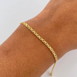 Pulso Chino 1.4gr / 18.3cm / 2mm Oro Amarillo +1 18K % Pulso Chino 1.4gr / 18.3cm / 2mm Oro Amarillo +1 18K %