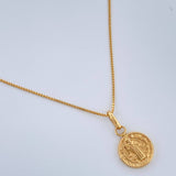 Set Cadena y Dije Veneciana + San Benito 1.75gr / 45cm / 0.7mm Oro Amarillo 18K (Oferta) % Set Cadena y Dije Veneciana + San Benito 1.75gr / 45cm / 0.7mm Oro Amarillo 18K (Oferta) %