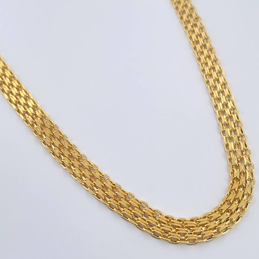 Cadena China 9.5gr / 60cm / 5.3mm Oro Amarillo +1 18K &