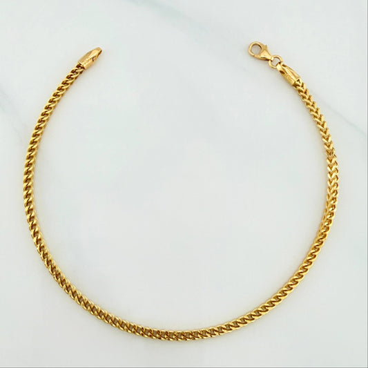 Pulso Franco 3.2 g / 20.1 cm / 2.2 mm Oro Amarillo 18K