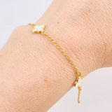 Pulso Aro SeguidoTrebol Doble Faz 2.65gr / 18.5cm / 8mm Oro Amarillo 18K * Pulso Aro SeguidoTrebol Doble Faz 2.65gr / 18.5cm / 8mm Oro Amarillo 18K *