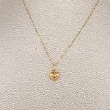 Set Cadena y Dije Flor Espejo+Corazon 0.65gr / 44.9cm / 0.34mm Oro Amarillo 18K $ Set Cadena y Dije Flor Espejo+Corazon 0.65gr / 44.9cm / 0.34mm Oro Amarillo 18K $