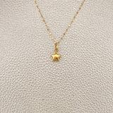 Set Cadena y Dije Flor Espejo+Estrella 0.65gr / 44.8cm / 0.4mm Oro Amarillo 18K $ Set Cadena y Dije Flor Espejo+Estrella 0.65gr / 44.8cm / 0.4mm Oro Amarillo 18K $