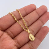 Set Cadena y Dije Lazo+ Virgen Guadalupe 1.2gr / 40cm / 1.15mm Oro Amarillo 18K (Oferta) $ Set Cadena y Dije Lazo+ Virgen Guadalupe 1.2gr / 40cm / 1.15mm Oro Amarillo 18K (Oferta) $