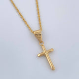 Set Cadena y Dije Lazo+Cruz 1.35gr / 40cm / 1.2mm Oro Amarillo 18K (Oferta) $ Set Cadena y Dije Lazo+Cruz 1.35gr / 40cm / 1.2mm Oro Amarillo 18K (Oferta) $