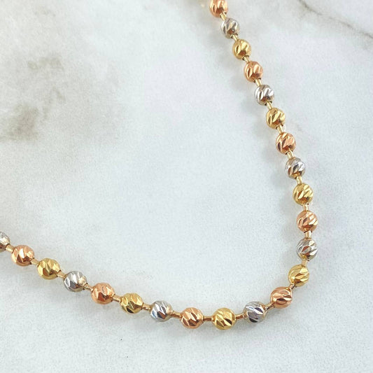 Cadena Militar  23.65gr / 60cm / Tres Oros Nac.Esp. 18K