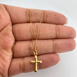 Set Cadena y Dije Veneciana+Cruz 1.35gr / 39.6cm / 0.45mm Oro Amarillo 18K (Oferta) $ Set Cadena y Dije Veneciana+Cruz 1.35gr / 39.6cm / 0.45mm Oro Amarillo 18K (Oferta) $