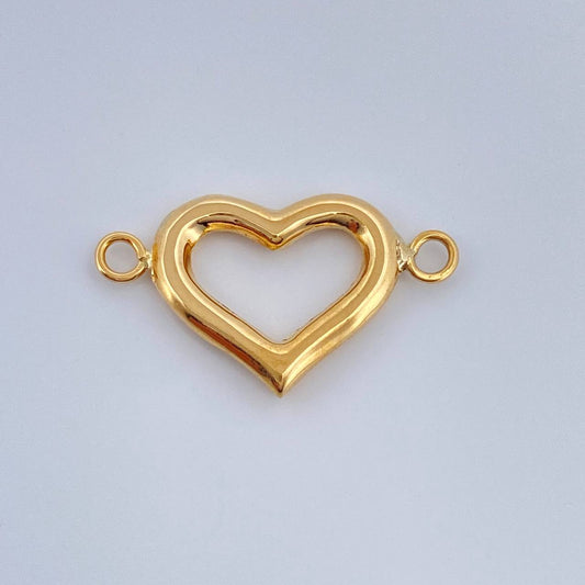 Herraje Silueta Corazon 1.2gr / 1.5cm / Oro Amarillo 18K %