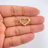 Herraje Silueta Corazon 1.2gr / 1.5cm / Oro Amarillo 18K % Herraje Silueta Corazon 1.2gr / 1.5cm / Oro Amarillo 18K %