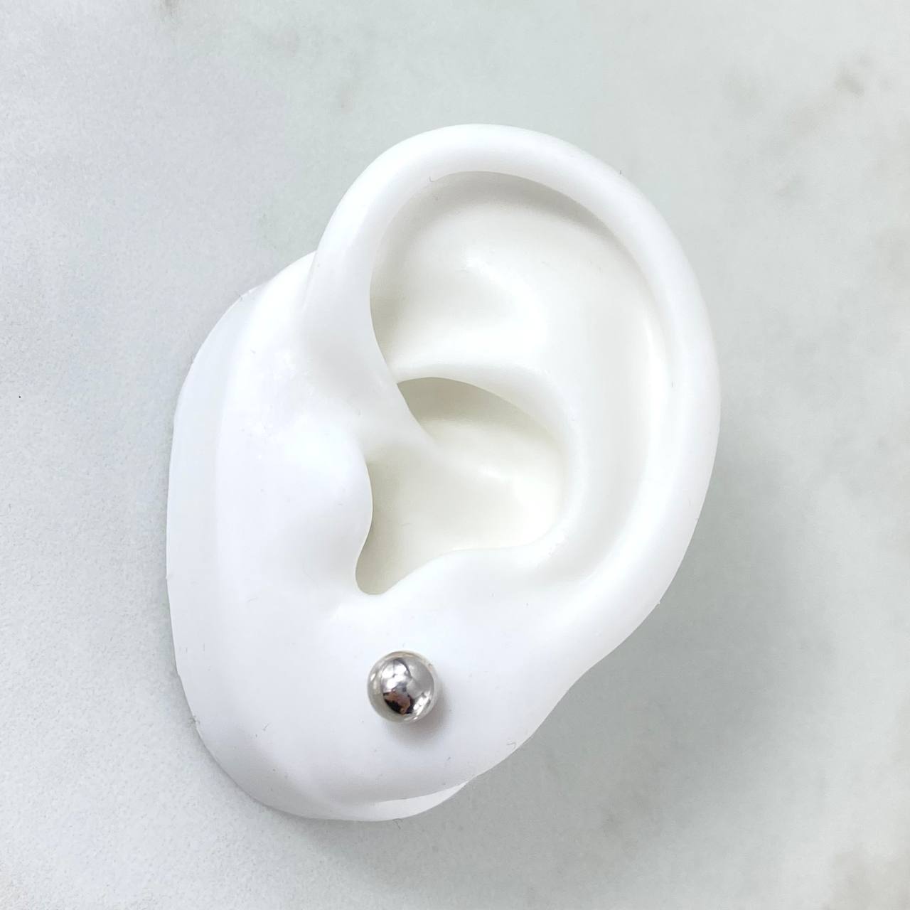 Topos Bola 0.7gr / 6mm Lisa Oro Blanco Topos Bola 0.7gr / 6mm Lisa Oro Blanco