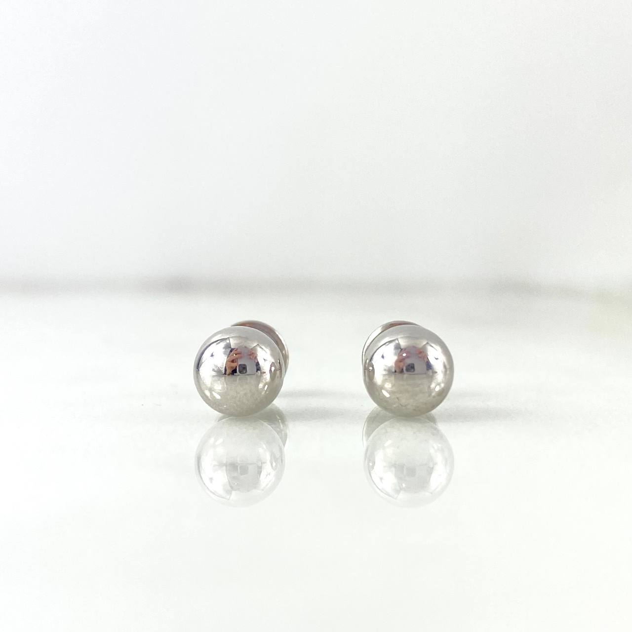 Topos Bola 0.7gr / 6mm Lisa Oro Blanco Topos Bola 0.7gr / 6mm Lisa Oro Blanco