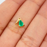 Dije Gota Esmeralda 0.9gr / 1.2cm / Oro Amarillo 18K & Dije Gota Esmeralda 0.9gr / 1.2cm / Oro Amarillo 18K &