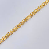 Pulso China 2.5gr / 17cm / 3.7mm Oro Amarillo +1 18K % Pulso China 2.5gr / 17cm / 3.7mm Oro Amarillo +1 18K %