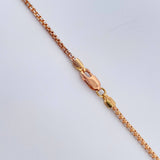 Cadena Veneciana 8.95gr / 70.5cm / 1.58mm Dos Oros Blanco Rosa +3 18K % Cadena Veneciana 8.95gr / 70.5cm / 1.58mm Dos Oros Blanco Rosa +3 18K %