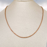 Cadena Veneciana 8.95gr / 70.5cm / 1.58mm Dos Oros Blanco Rosa +3 18K % Cadena Veneciana 8.95gr / 70.5cm / 1.58mm Dos Oros Blanco Rosa +3 18K %