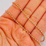 Cadena Militar 10.4gr / 50.5cm / 2mm Oro Rosa +3 18K % Cadena Militar 10.4gr / 50.5cm / 2mm Oro Rosa +3 18K %