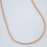 Cadena Militar 10.4gr / 50.5cm / 2mm Oro Rosa +3 18K % Cadena Militar 10.4gr / 50.5cm / 2mm Oro Rosa +3 18K %