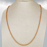 Cadena Militar 10.4gr / 50.5cm / 2mm Oro Rosa +3 18K % Cadena Militar 10.4gr / 50.5cm / 2mm Oro Rosa +3 18K %