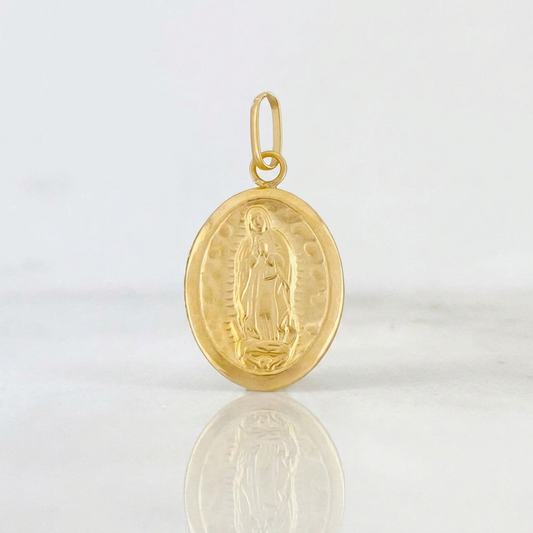 Dije Virgen De Guadalupe Plana 0.95 g / 2.6 cm Oro Amarillo 18K