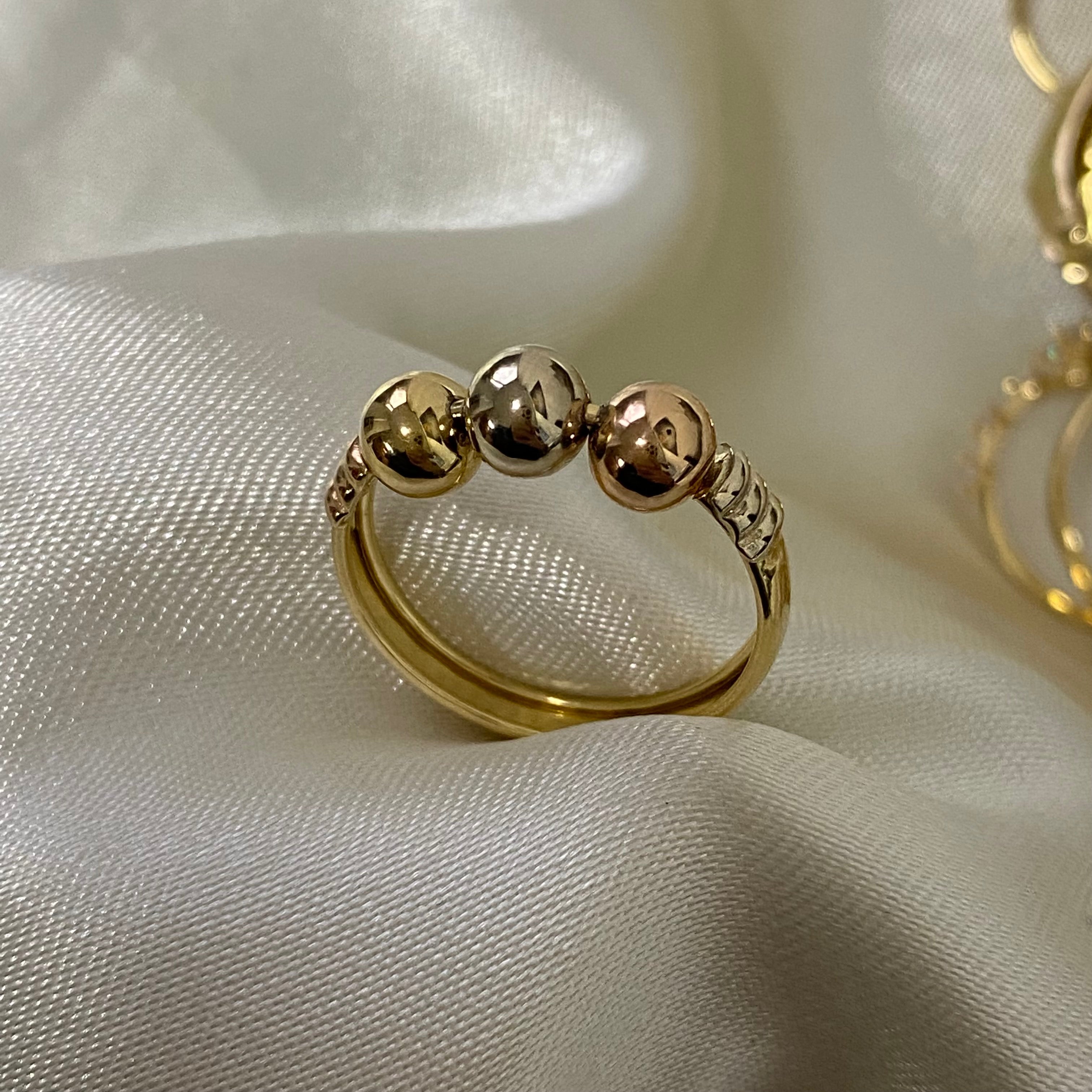 Anillos Bolas 2.2gr - T6 Tres Oros Anillos Bolas 2.2gr - T6 Tres Oros