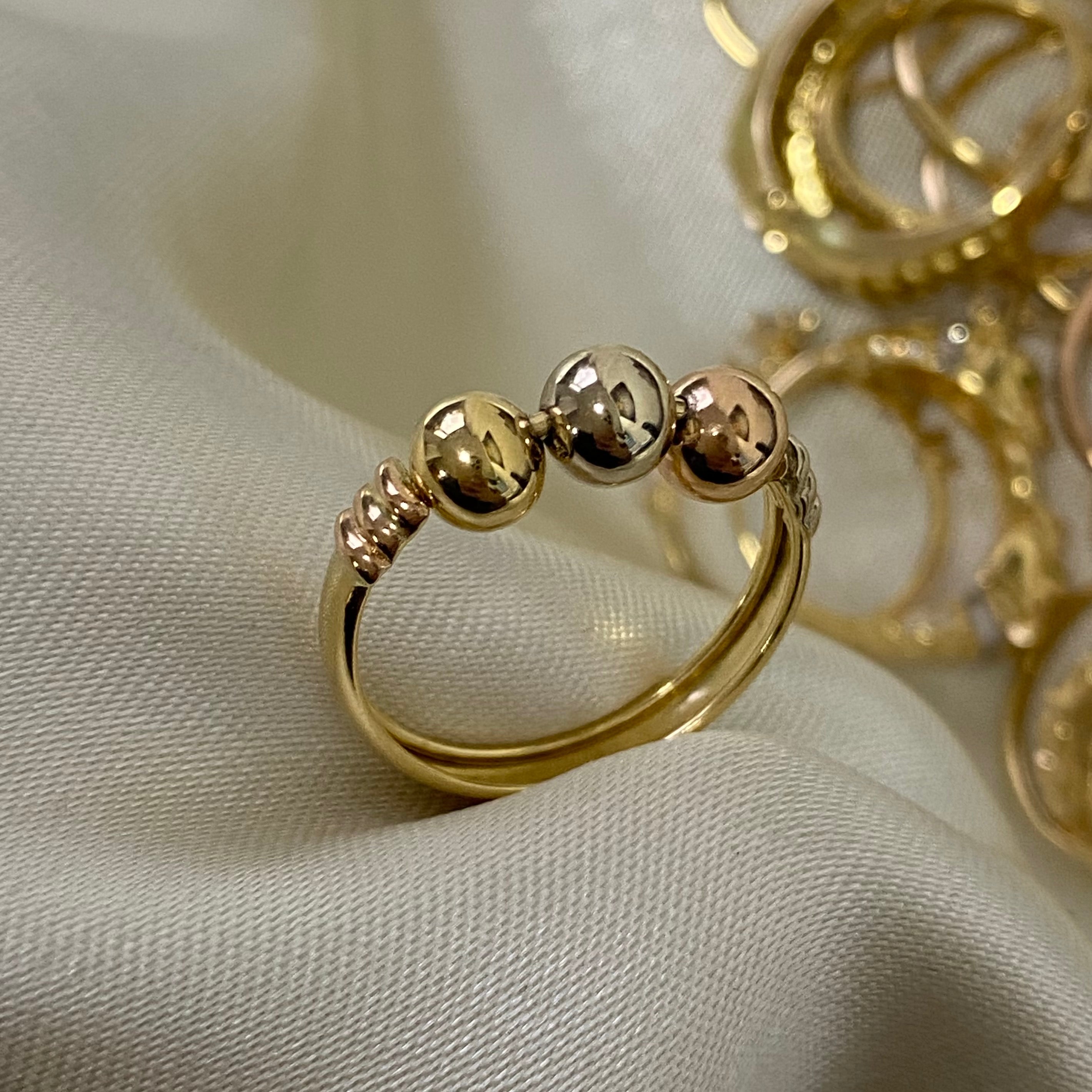 Anillos Bolas 2.2gr - T6 Tres Oros Anillos Bolas 2.2gr - T6 Tres Oros