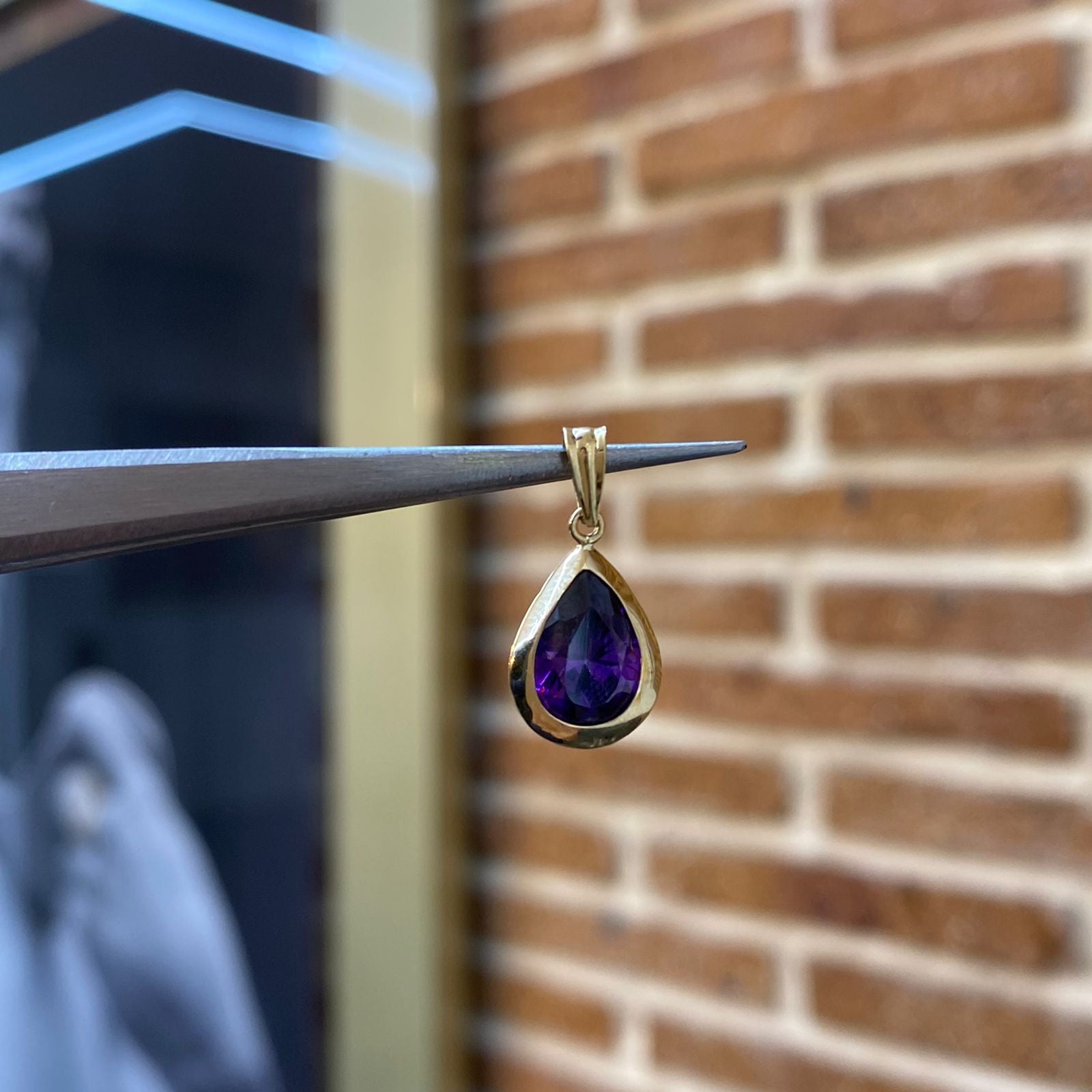 Dije Amatista 1.0gr 1.3Qts Oro Amarillo (Joya)* Dije Amatista 1.0gr 1.3Qts Oro Amarillo (Joya)*