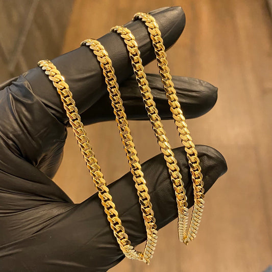 Cadena Cubana Maciza Por Fabricacion Bajo Pedido 30gr