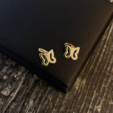 Dije Mariposa 0.5gr / 1.1cm Circones Blancos Oro Amarillo Dije Mariposa 0.5gr / 1.1cm Circones Blancos Oro Amarillo