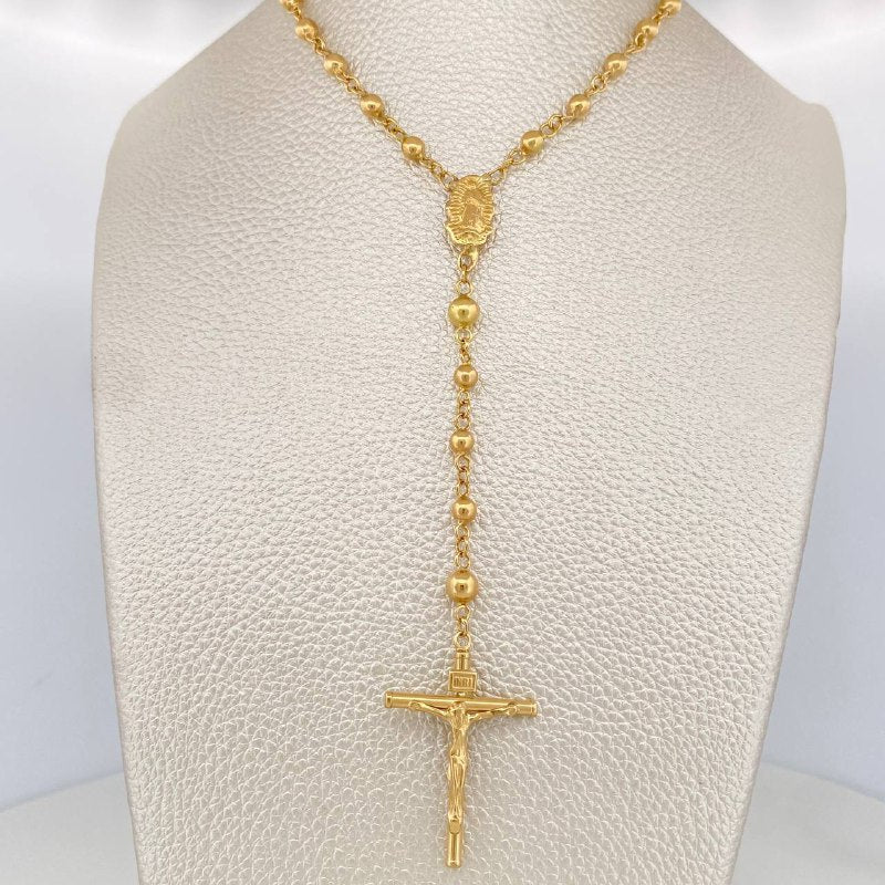 Rosario Virgen Guadalupe 15.95 g / 59.6 cm / 4mm-5 mm Oro Amarillo 18K