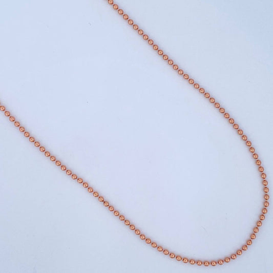 Cadena Militar 10.15gr / 61cm / Oro Rosa +3 18K &