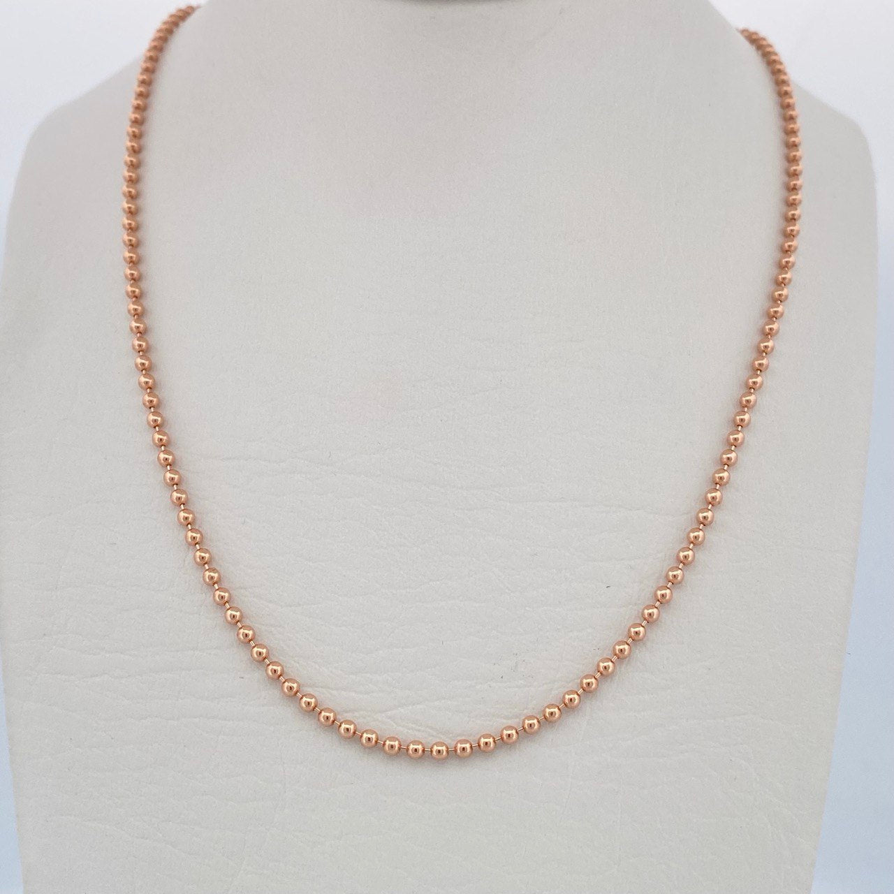 Cadena Militar 10.15gr / 61cm / Oro Rosa +3 18K &