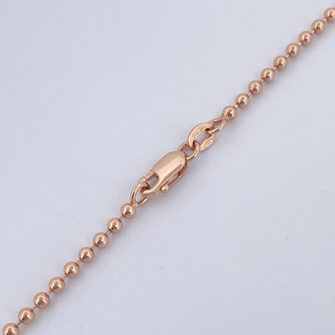 Cadena Militar 10.15gr / 61cm / Oro Rosa +3 18K &