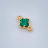 Herraje Trebol 0.65gr / 1.2cm / Oro Amarillo 18K &