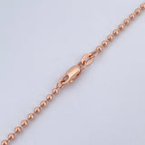 Cadena Militar 10.15gr / 61cm / Oro Rosa +3 18K &