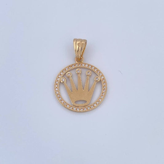 Dije Corona Rx 4.1gr / 3.2cm / Oro 18K &